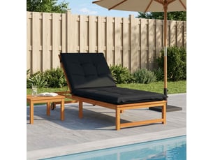 Coussin de transat, coussin pour bain de soleil gemert 100 % polyester bleu foncé cf56126