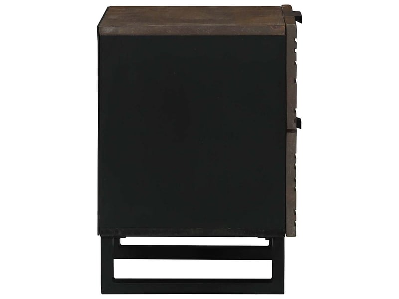  Table de chevet - cabinet de chevet - table de nuit 2 pc noyer 40 x 33 x 46 cm bois d'ingénierie  - Conforama E