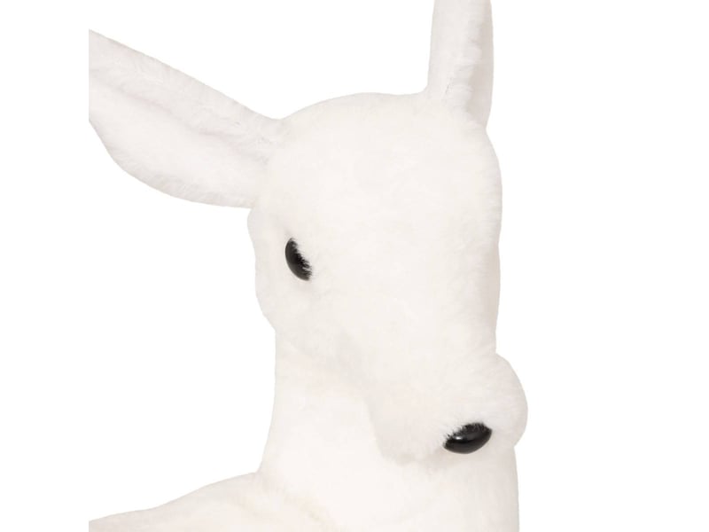  Statuette renne avec son petit polaire 42cm blanc  - Conforama B