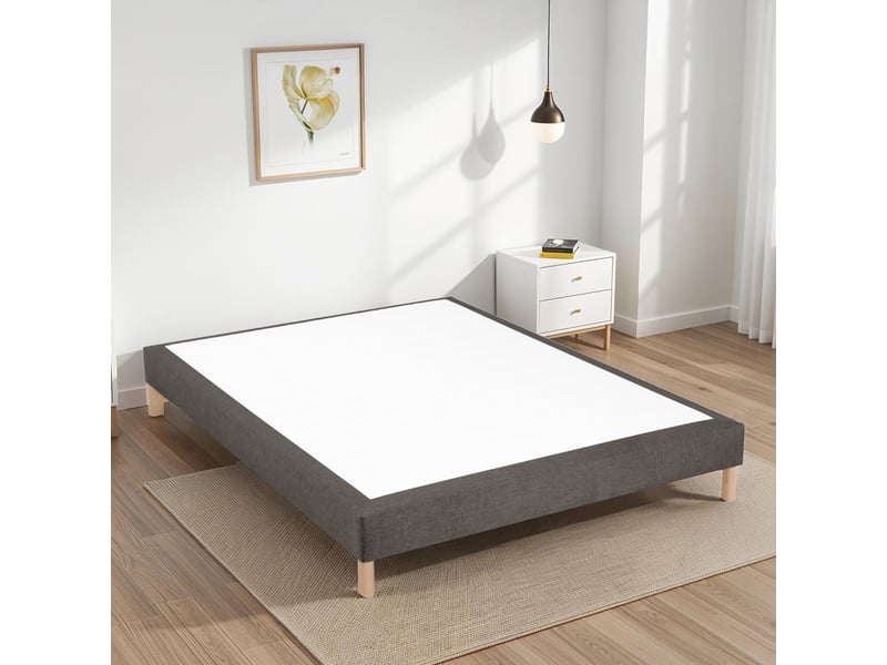 Sommier tapissier tissu sisal - marron - 90x200 3SO0205180920.C126 - Conforama D