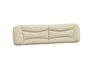 Coussin de tête de lit, coussin décoratif hvar crème 200 cm tissu
