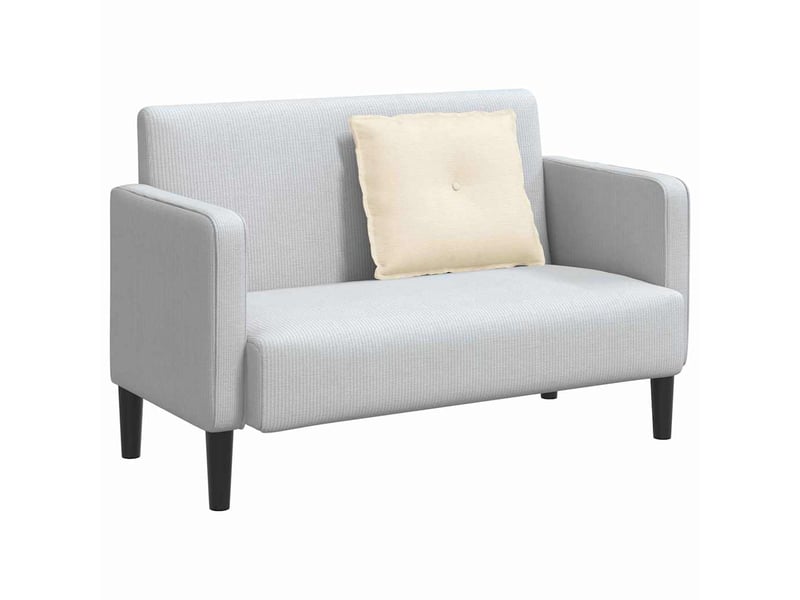 Coussin de dos, coussin de dossier crème 60 x 50 cm tissu en velours côtelé cf54637 - Conforama C