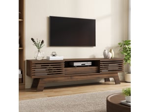 Meuble tv coloris bois foncé 35 cm <strong>MODFU</strong> <strong></strong>