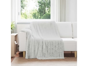 Plaid canapé gris 200x150 cm 0.8 kg polaire