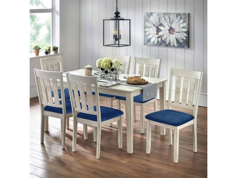  Lot de 4 housses de chaises de salle à manger extensibles bleu marine, en velours, adaptées aux restaurants, servant à la fois de housses de XLH-ZLS-009447MF - Conforama D