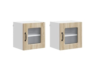 Meuble mural de cuisine | armoire de cuisine 2 pcs chêne sonoma shl8237