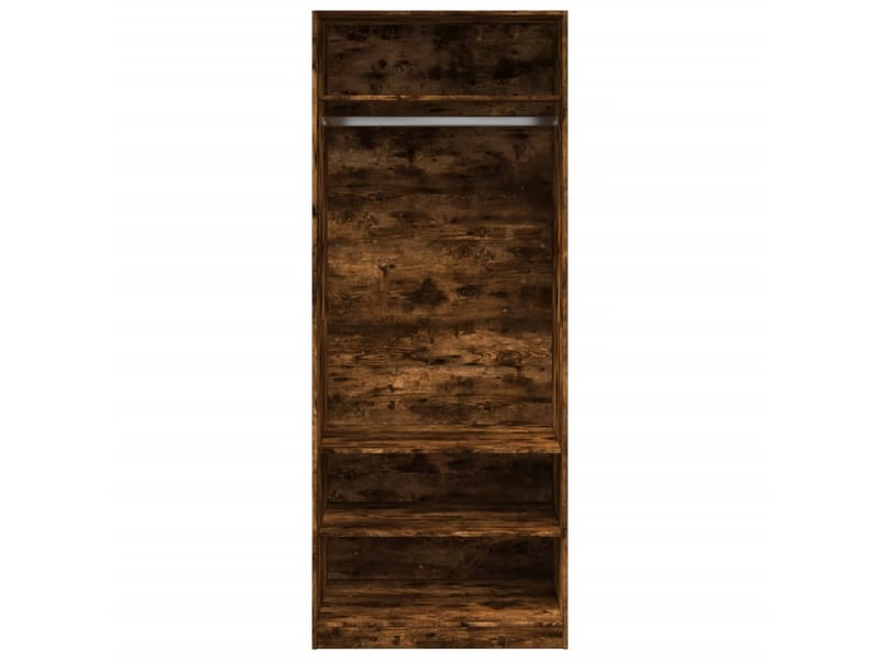  Garde-robe, armoire de rangement chêne fumé 80x50x200 cm bois d'ingénierie shl43003  - Conforama D
