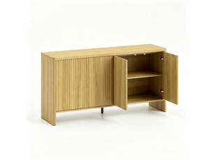 Buffet 4 porte(s) 0 tiroir(s) WISHDOR - 147 cm coloris bois clair