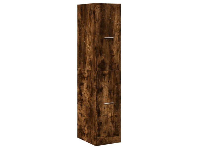  Meuble de rangement, armoire d'apothicaire chêne fumé 30x41x144,5 cm bois ingénierie  - Conforama D