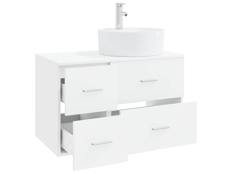  Ensemble de mobilier de salle de bain 2 pc blanc cf63982  - Conforama C