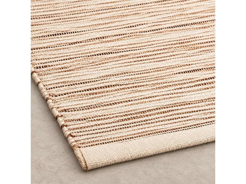  The white stone tapis kilim artisanal en coton 55x230 cm ivoire | style berbère traditionnel, tissage plat, uni | 100% coton, lavable en machine  - Conforama B