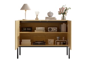 Buffet 2 porte(s) 0 tiroir(s) MODENUIT - 100 cm coloris naturel