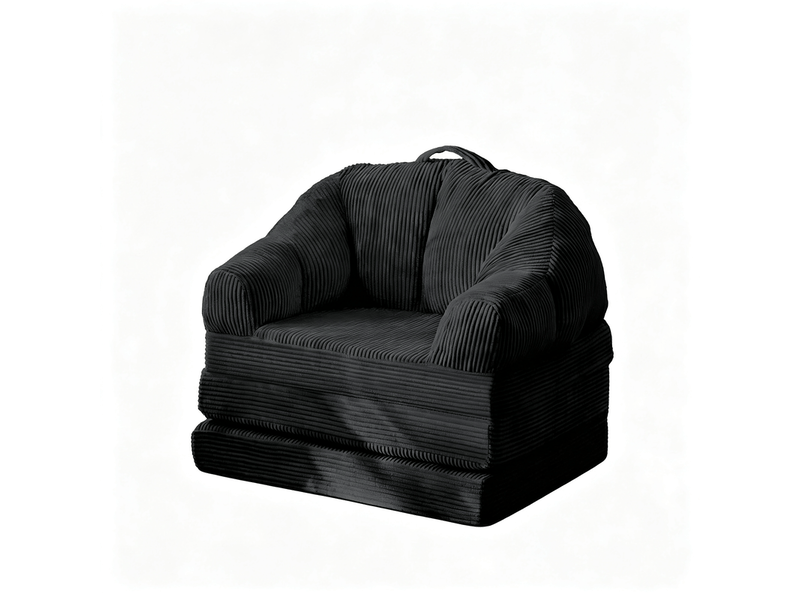  Banquette-lit bz avec couchage régulier, 88 cm, noir  - Conforama A
