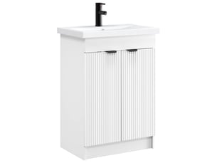 Ensemble de mobilier de salle de bain blanc 56x37.5x81 cm shl4361
