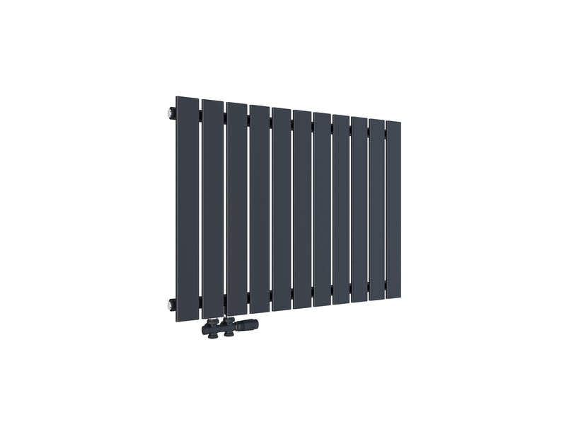  Emke radiateur à eau chaude, radiateur plat seule couche connexion latérale, vertical design, anthracite 63 x 85 cm, 603w  - Conforama A