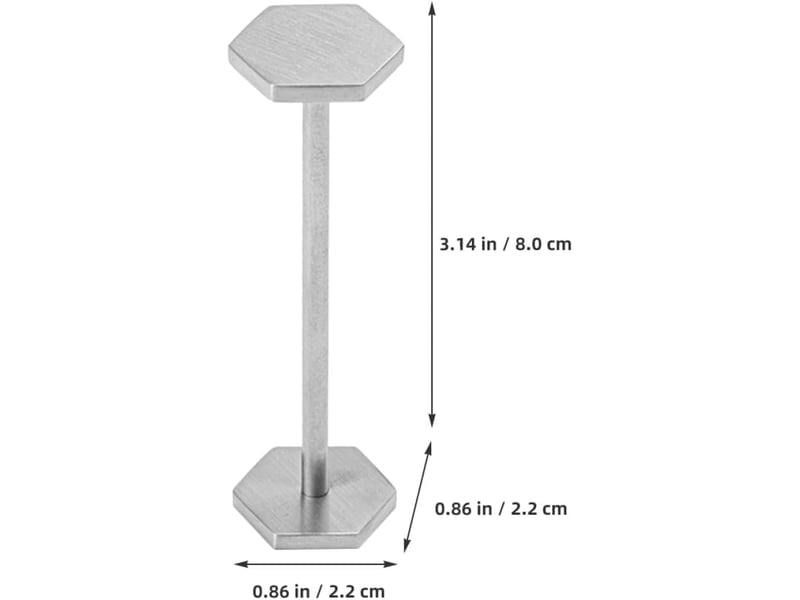  2 pcs repose-baguettes en acier inoxydable argenté, design simple et moderne, facile à nettoyer, pratique pour ranger cuillères et baguettes  - Conforama B