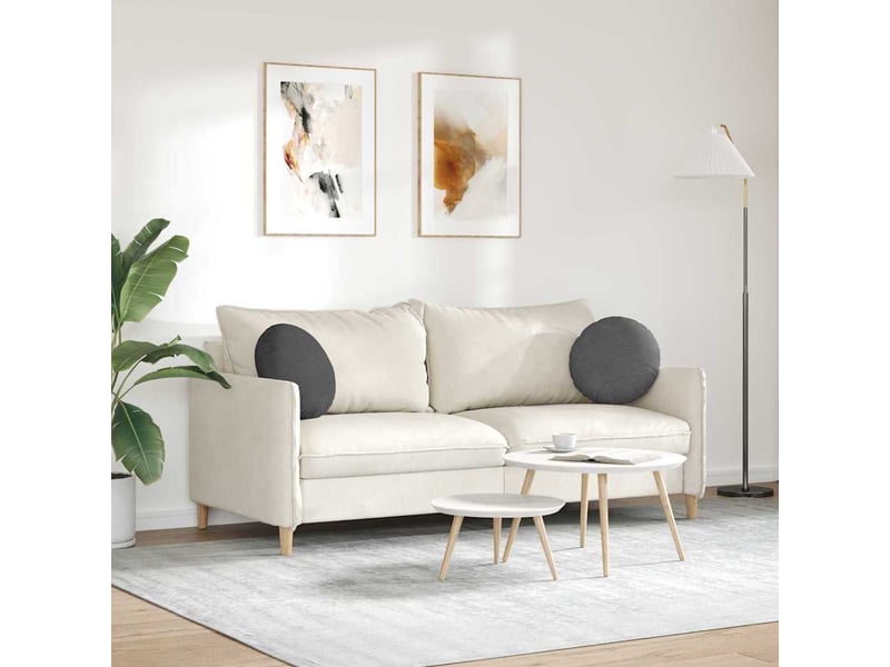  Lot de 2 coussins de siège, coussins décoratifs tissu en velours côtelé gris foncé cf59803  - Conforama D