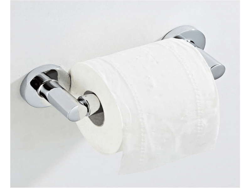  Porte-papier toilette télescopique mural en acier inoxydable pour salle de bain d'hôtel  - Conforama C