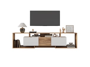 Meuble tv coloris bicolore 180 cm