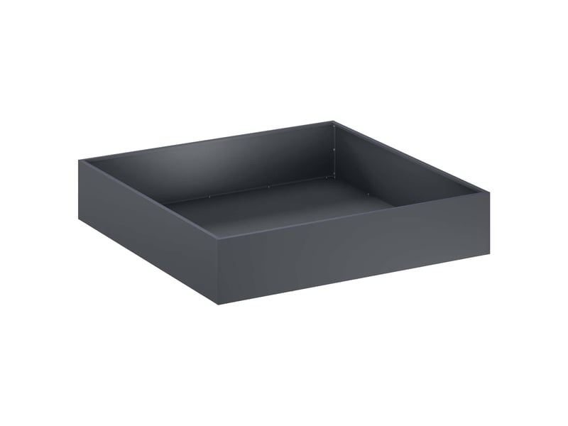  Jardinière - cache-pot de jardin 2 pcs anthracite 80 x 80 x 20 cm  - Conforama C