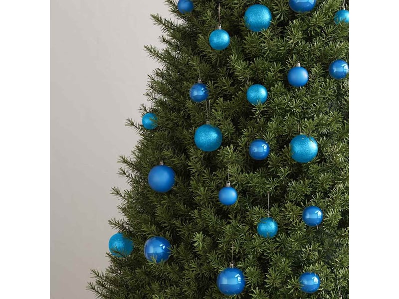  Ensemble de boules de noël 100 pcs bleu  - Conforama C