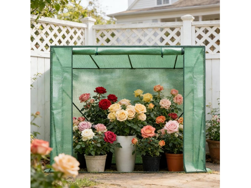 Serre de jardin 200x77x169 cm démontable métal verte - Conforama B