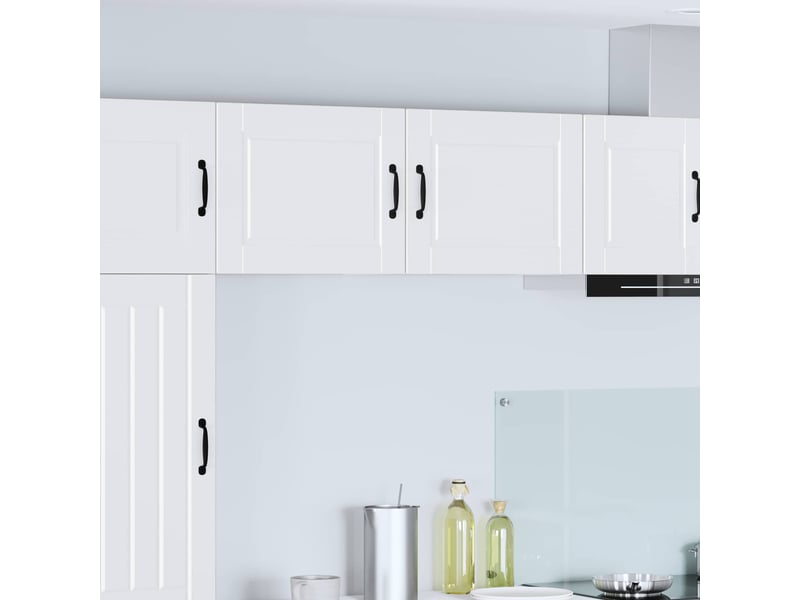  Meuble mural de cuisine | armoire de cuisine 2 pcs blanc bois d'ingénierie shl9335  - Conforama B