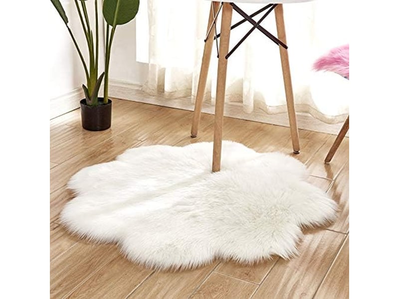  (blanc, 60 x 60cm)cozy sensation comme véritable laine tapis en fourrure synthétique, fluffy soft longhair décoratif coussin de chaise canapé natte DNUIT001624M-SCM - Conforama D