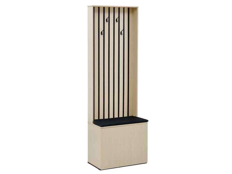  Portemanteau avec banc et rangement 61 x 179,5 cm en mdf  - Conforama D