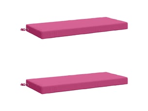 Lot de 2 coussins de banc, coussins d'assise soest 100 % polyester rose cf57356
