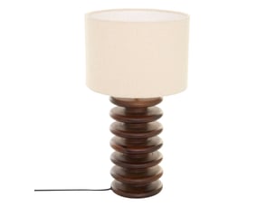 Lampe rochi cylindrique h.60cm marron