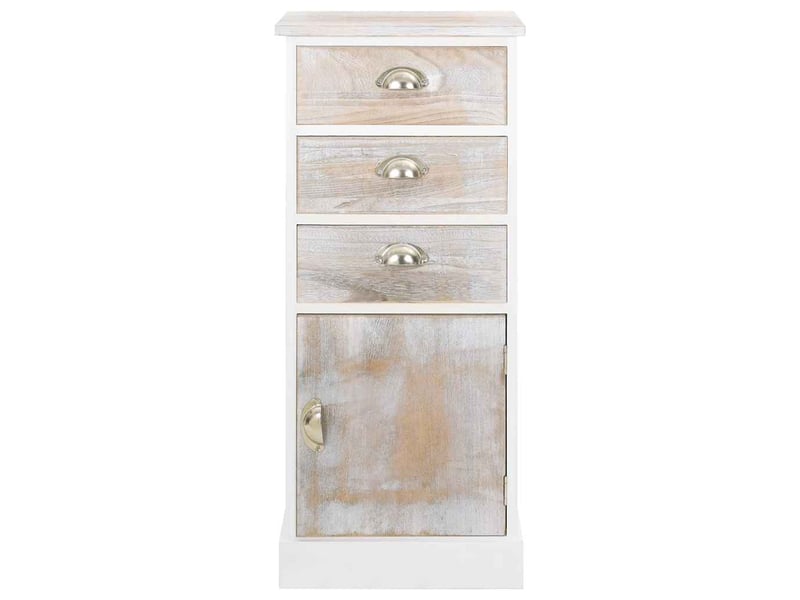  Armoire à tiroirs, commode latérale 38x28x86 cm bois de paulownia  - Conforama C