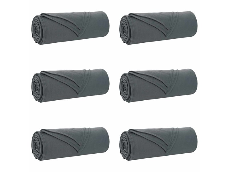  Couverture jetée de canapé 6 pcs gris foncé 210x140 cm 2.56 kg  - Conforama A