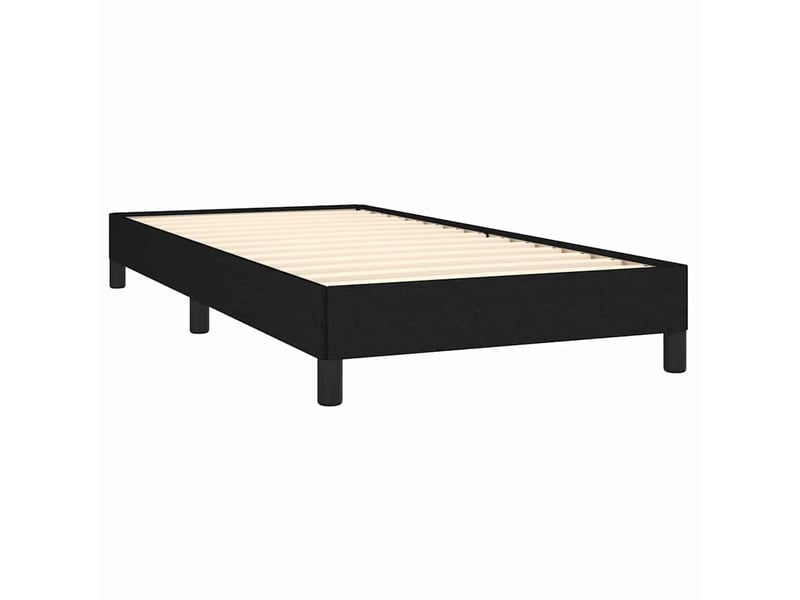  Lit simple- lit adulte -  cadre de lit sans matelas noir 80x200 cm tissu  - Conforama C