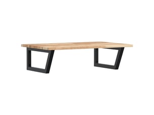 Étagère de vasque | étagère murale acier et bois massif d'acacia shl259
