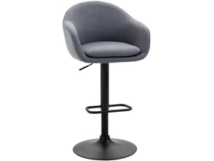 tabouret de bar assise réglable en hauteur <strong>HAUSS SPOLE</strong> - gris hauteur d'assise 83 cm vendu A l'unité