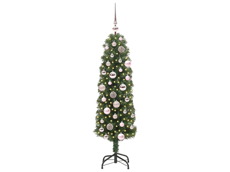 Sapin de noël artificiel, arbre de noël vert 120 cm pvc et acier et plastique shl616 - Conforama C
