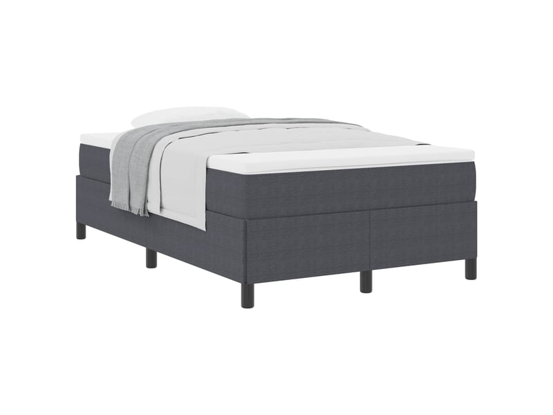  Lit double- lit adulte -  lit à lattes gris foncé 120 x 190 cm tissu en velours côtelé  - Conforama A
