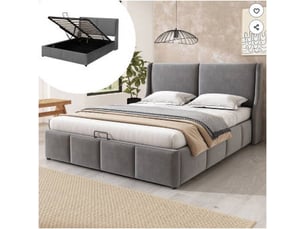 Lit simple 120x200cm coloris beige