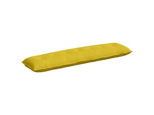 Coussin de dos, coussin de dossier jaune 200 x 50 cm tissu en velours côtelé cf54758