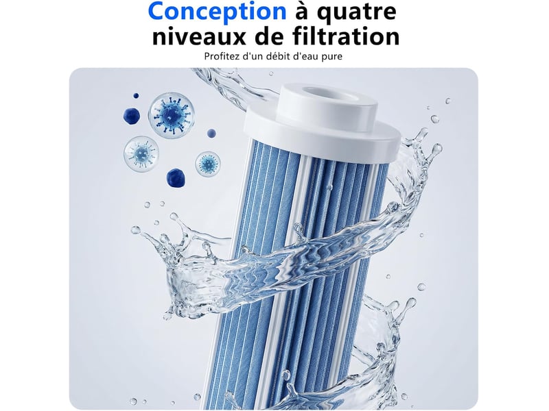 Pointe rotative double fonction aérateur, mousseur économiseur lavabo cuisine - Conforama D