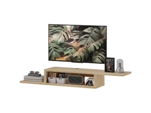 Meuble tv coloris bois clair 152 cm <strong>PANGIVO</strong>  <strong></strong>