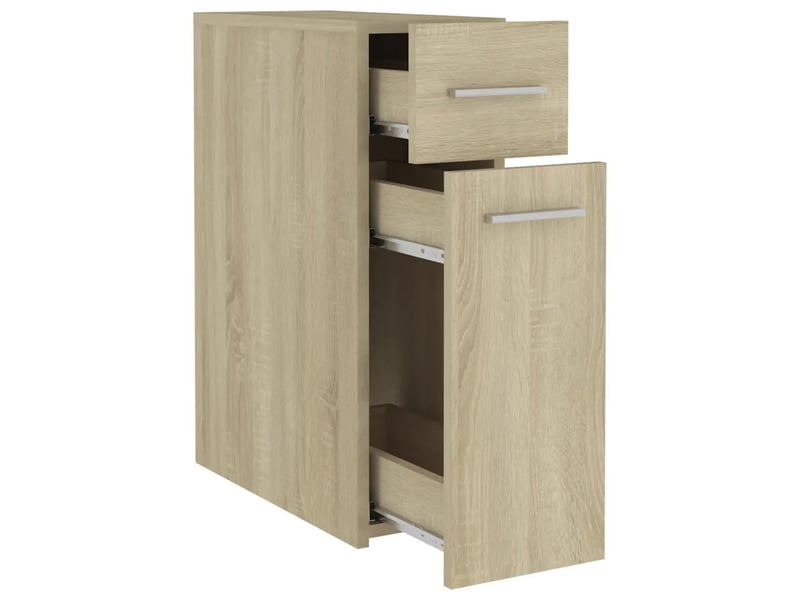  Armoire apothicaire design moderne 20 x 45,5 x 60 cm en bois d'ingénierie chêne sonoma 02_0047787  - Conforama B