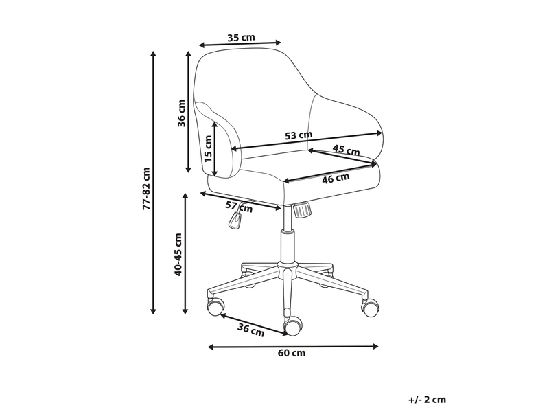 Chaise de bureau rivlav marron - Conforama C