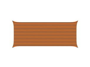 Voile d'ombre - voile d'ombrage - voile parasol orange et marron 2,5 x 6 m 100 % polyester oxford