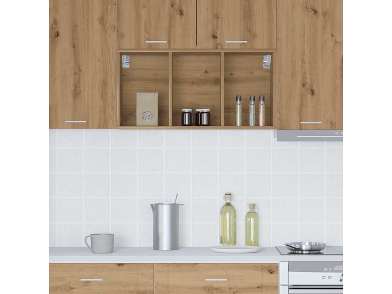  Meuble de rangement cuisine, armoire suspendue chêne artisanal 40x29,5x80cm  - Conforama D