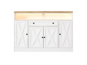 Buffet 4 porte(s) 1 tiroir(s) coloris bicolore