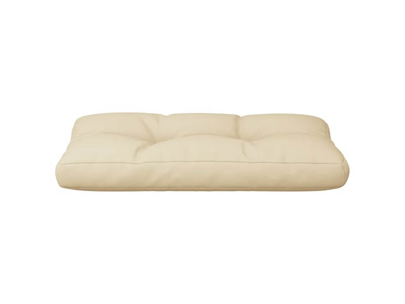  Coussin de palette, coussin de chaise, coussin de canapé beige 80x40x12 cm tissu cf55293  - Conforama E