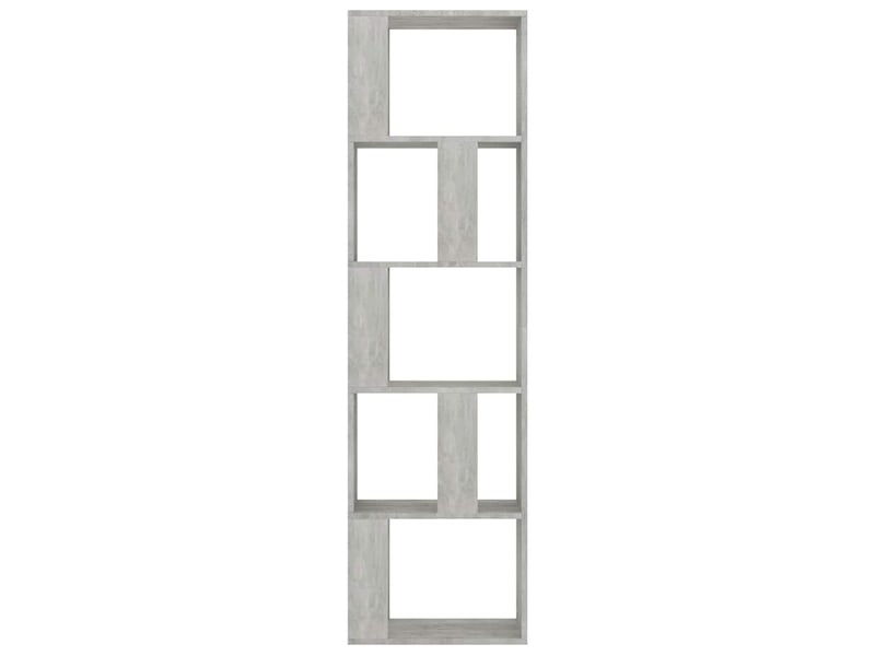  Bibliothèque, séparateur de pièce gris béton bois d’ingénierie  - Conforama E