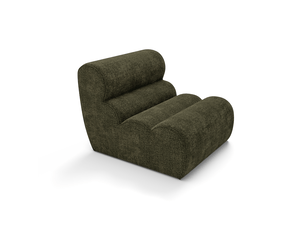 Fauteuil fixe <strong>SIA HOME</strong> <strong>1LOFVTVV</strong> Velours vert vendu A l'unité